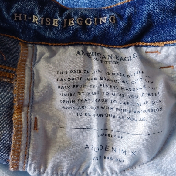 American Eagle Hi-rise Jeggings Size 4 Long - Picture 10 of 12